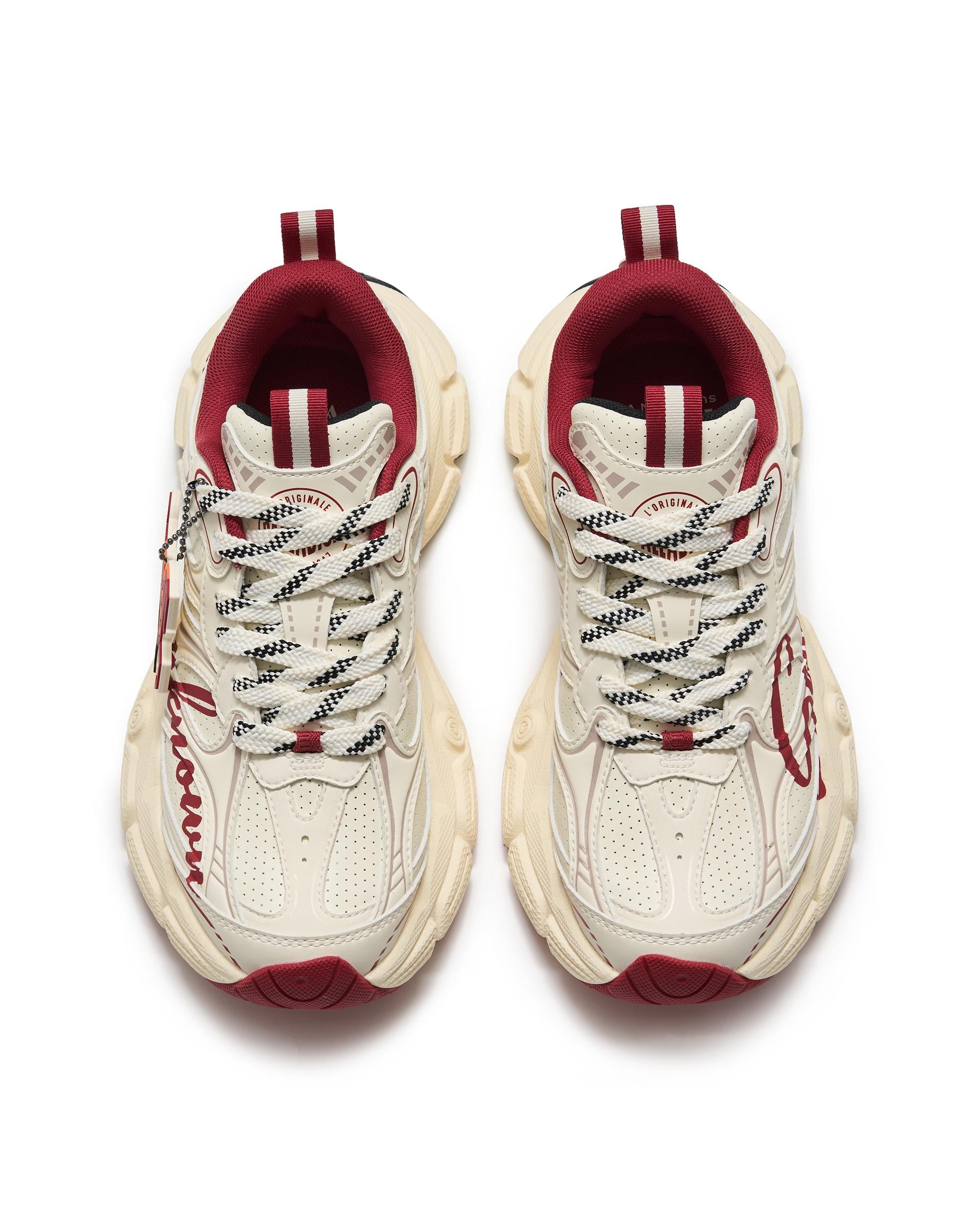 94840-024-M | WOMEN'S PALLAEIFFEL CNY SNEAKERS | GY/RD/WT - Image 3