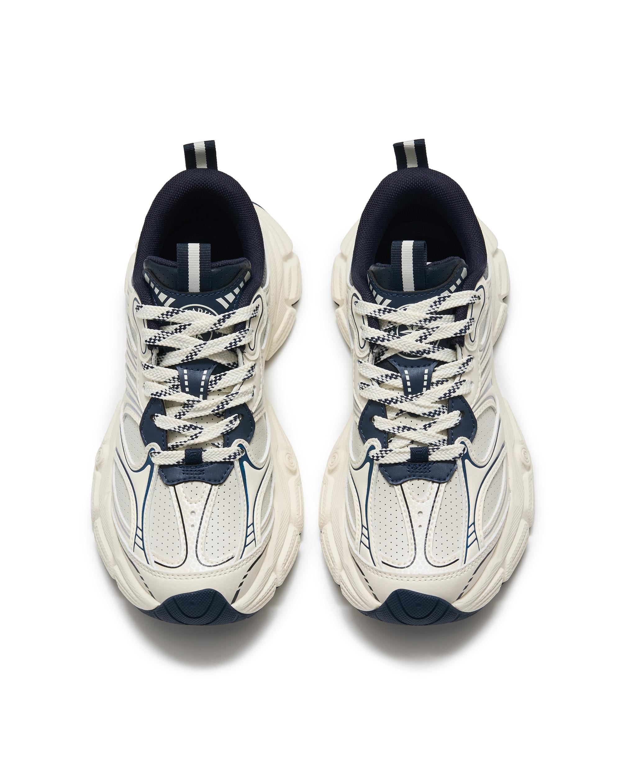 94848-114-M | WOMEN'S PALLAEIFFEL SNEAKERS | WT/BU/WT - Image 4