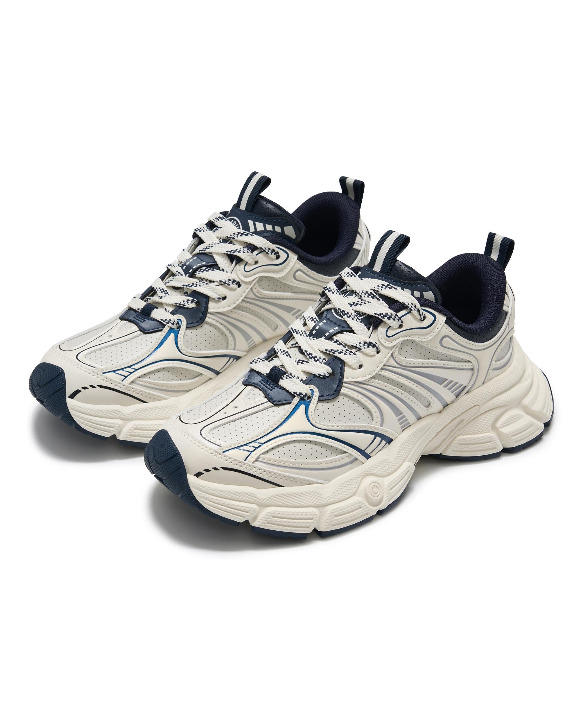 94848-114-M | WOMEN'S PALLAEIFFEL SNEAKERS | WT/BU/WT - Image 2