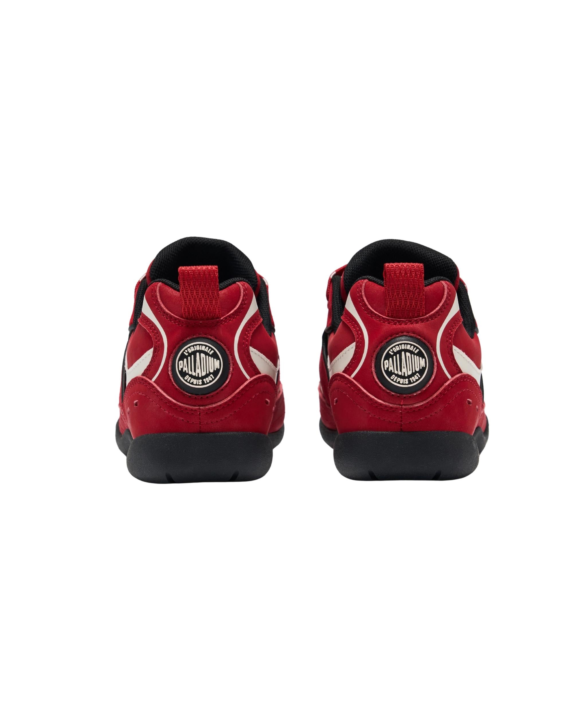 94911-603-M | WOMEN'S PALLARACE SUEDE SNEAKERS | RED/BLACK - Image 4