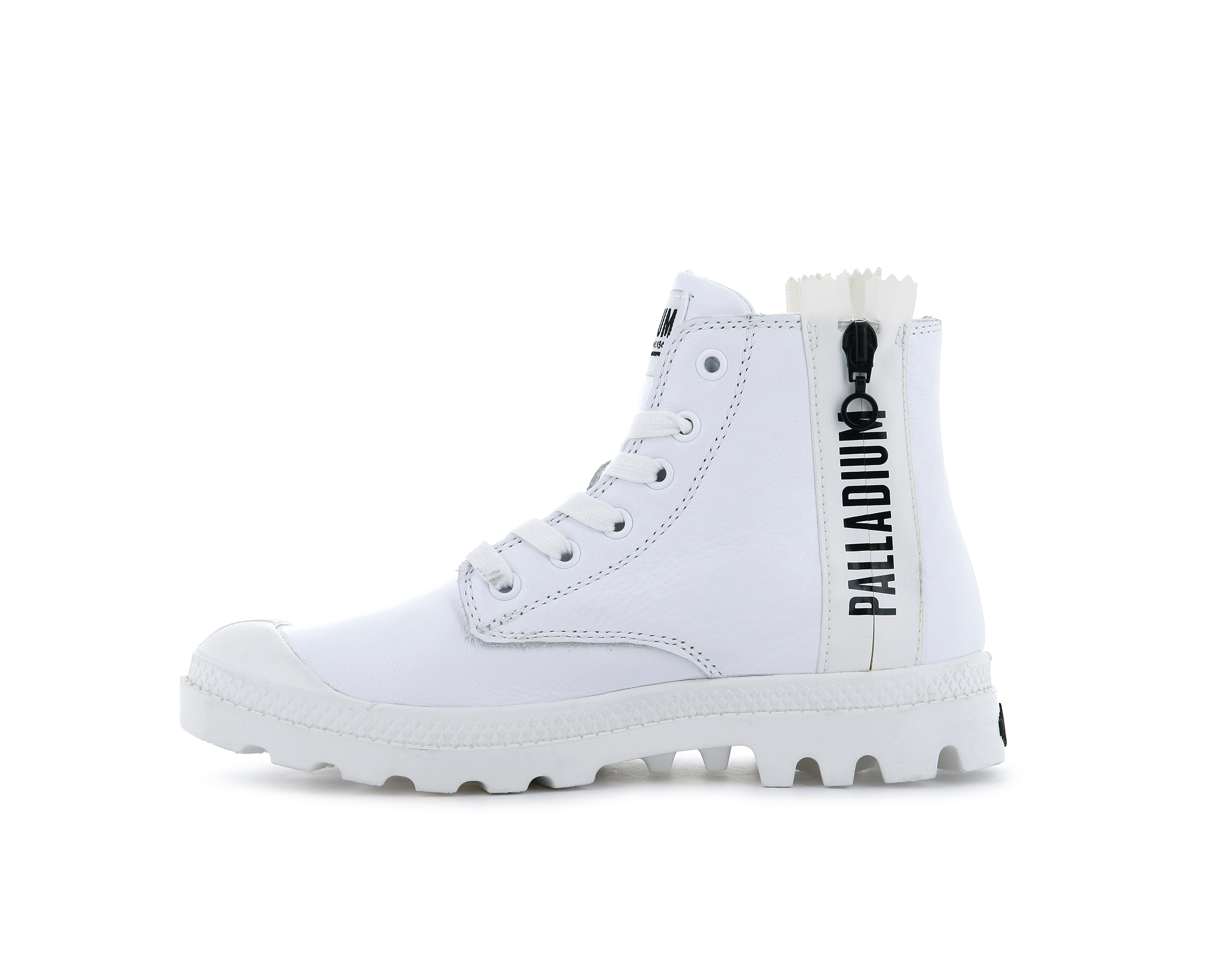 96857-103-M | PAMPA UBN ZIPS LEATHER | WHITE - Image 4