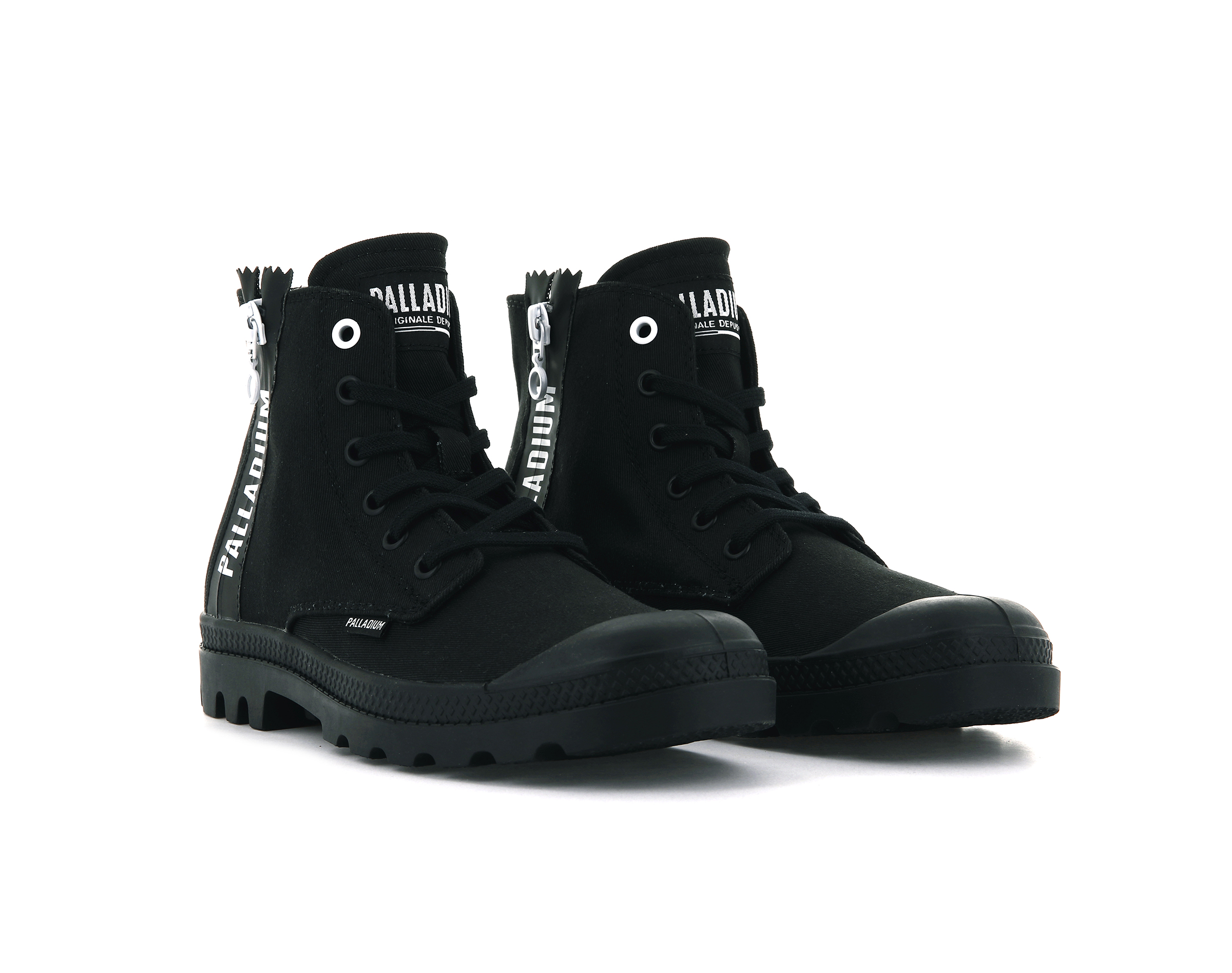 97084-008-M | PAMPA 2 BACK ZIP CANVAS | BLACK/BLACK - Image 5