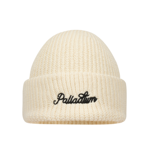 C3547-262 | EMBROIDERED PALLADIUM LOGO BEANIE | MARSHMALLOW